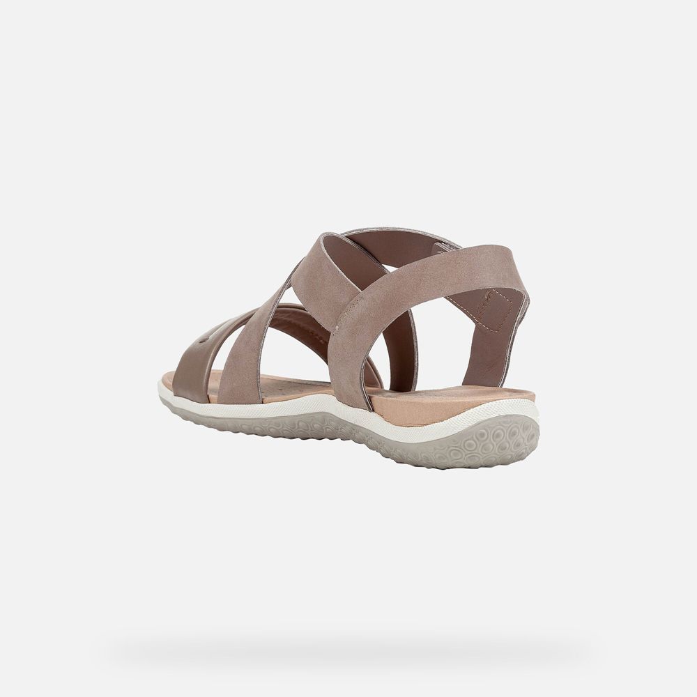 Geox Sandals Beige Vega - Geox Womens Shoes - WEZNRF739